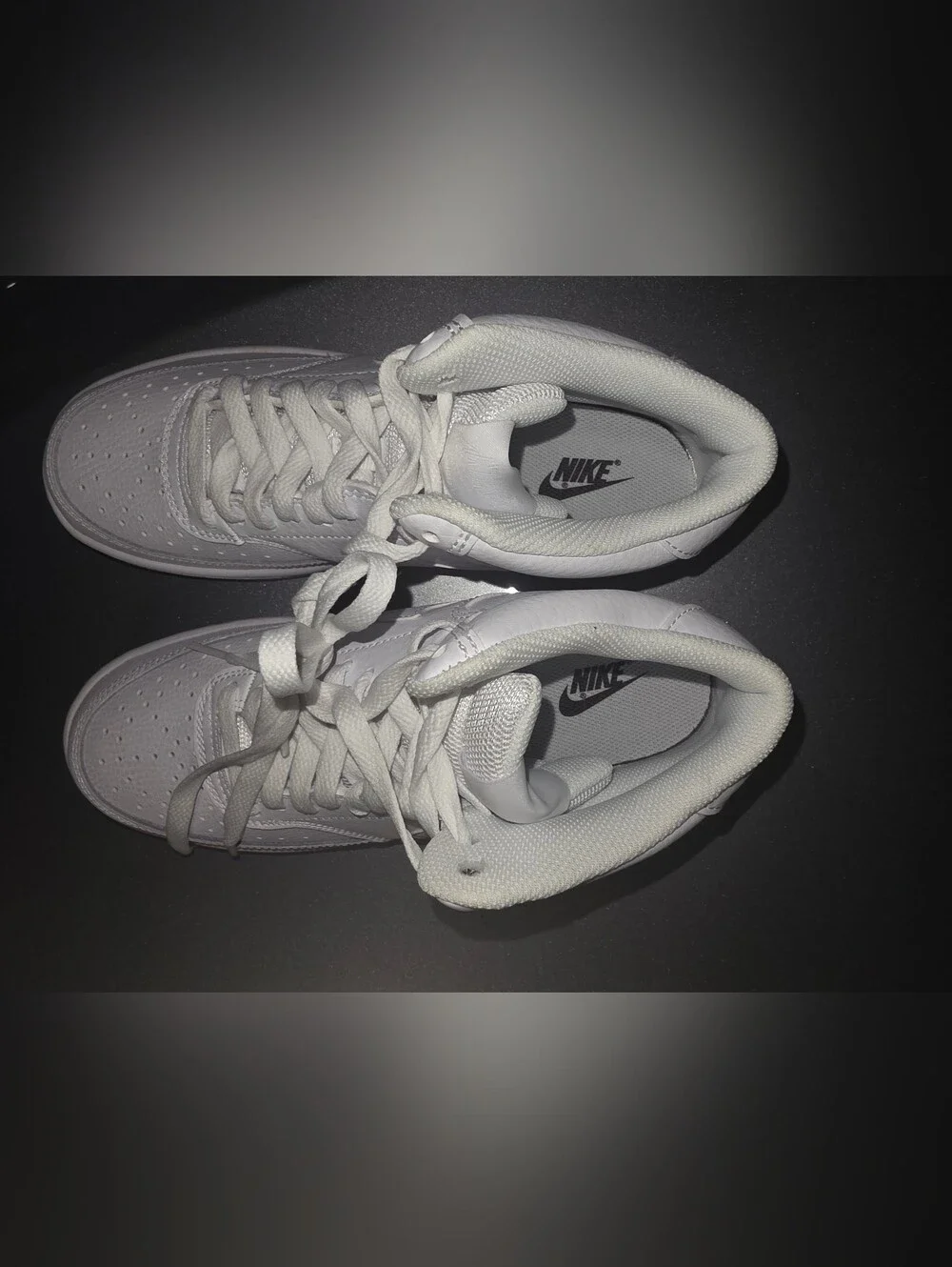 Brand New Mens Nike Court Vision Size 8 White High Top Sneakers No Box